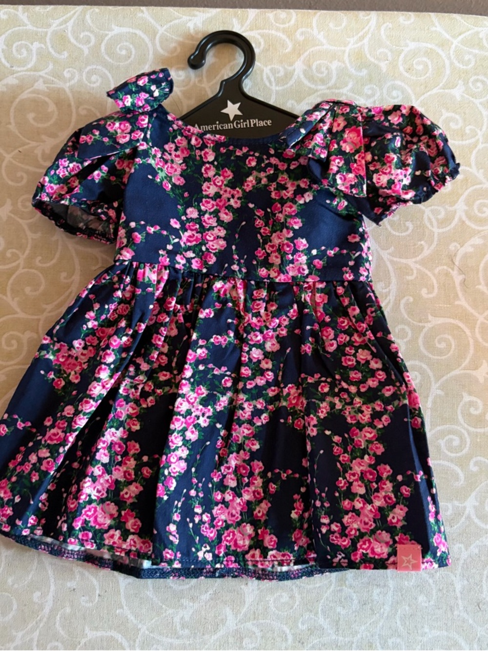 American Girl X Janie And Jack rose Cascade Party Dress for 18" Doll 2025 roses